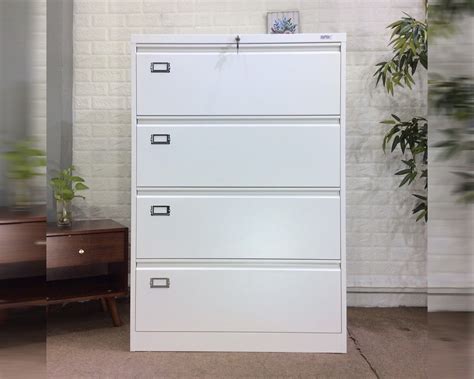 steel cabinet 4 drawers|lateral filing cabinet 4 drawers.